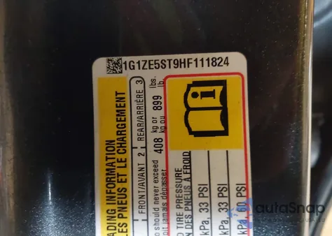 2017 Chevrolet Malibu Lt z USA, uszkodzony, nr VIN 1G1ZE5ST9HF111824